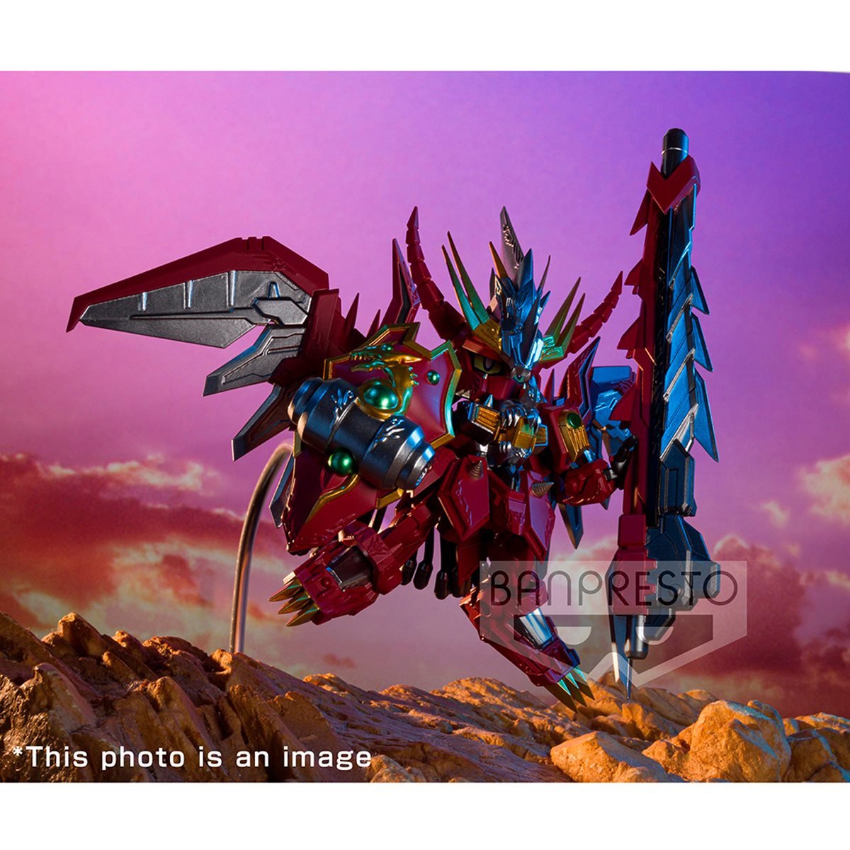 SD Gundam Red Lancer Statue